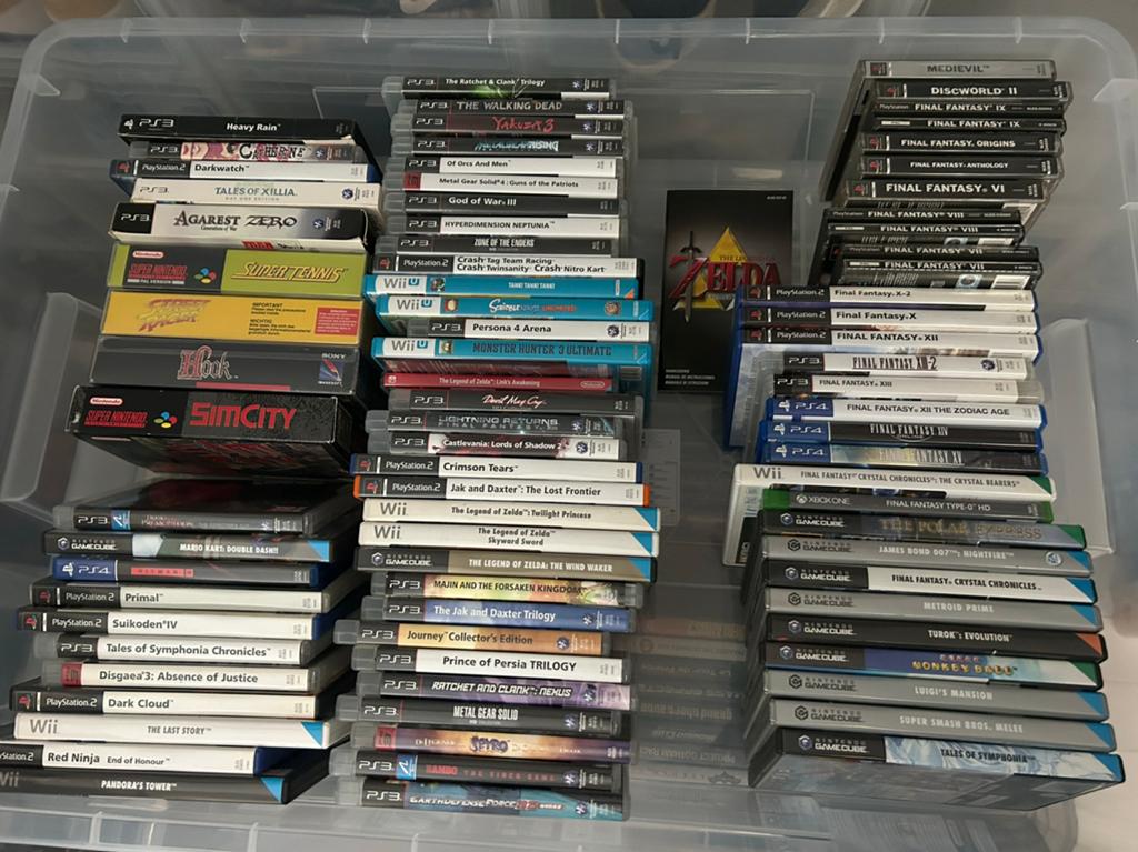 Grote videogame verzameling te koop. Retro en nieuw, 1 speler, Zo goed als nieuw, Vanaf 12 jaar, Ophalen