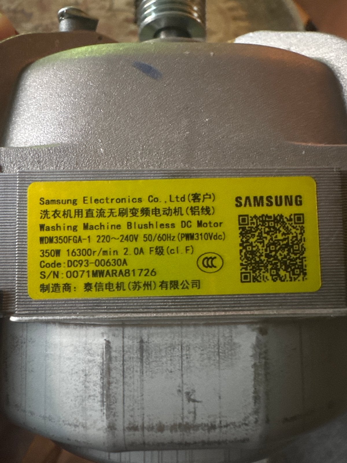 Nieuwe Samsung BLDC Wasmachine Motor DC93-00630A, Ophalen of Verzenden, Nieuw