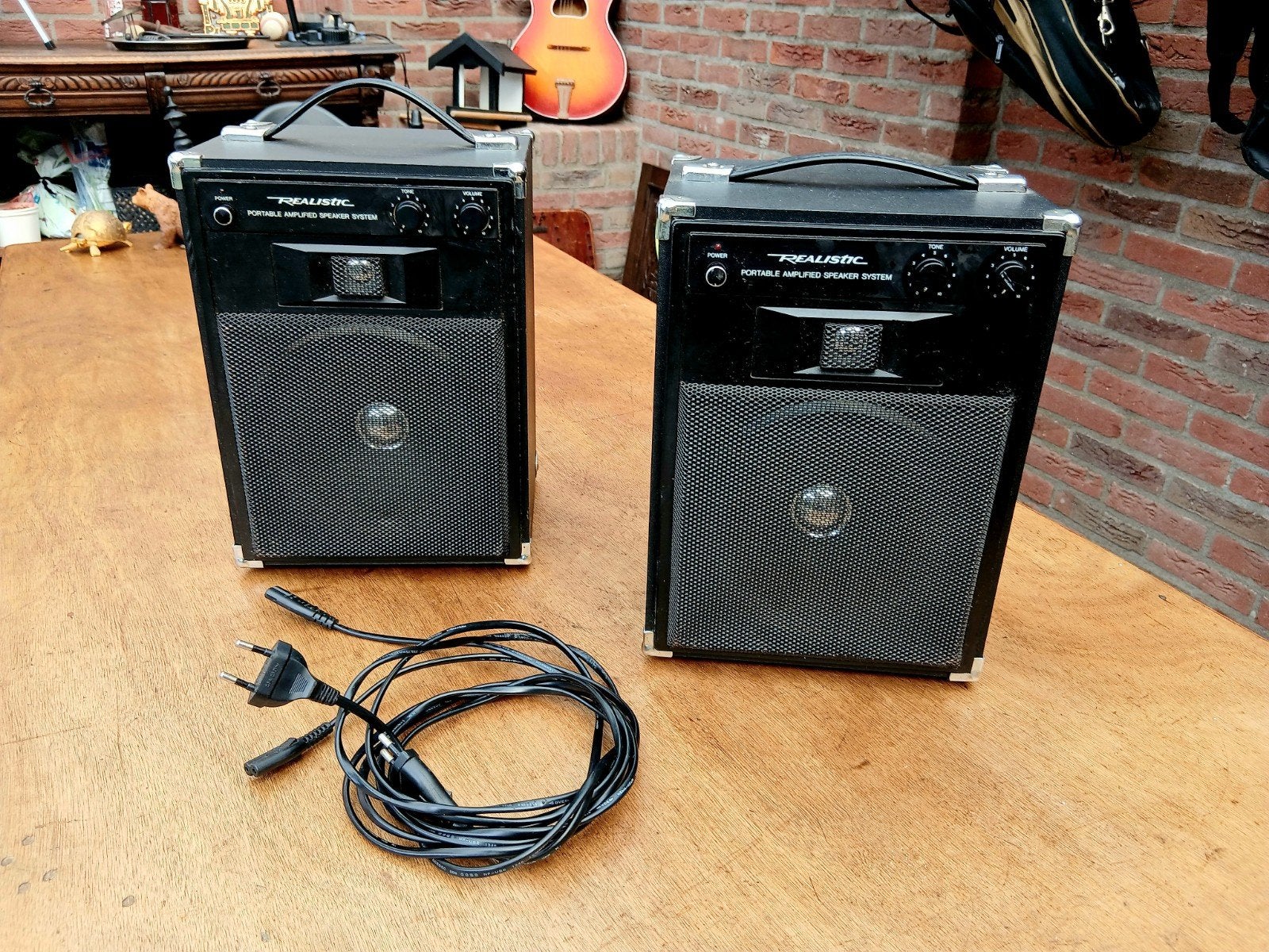 2 Realistic MPS-20 Portable Speakers Opknappers Hobby, Ophalen, Gebruikt, Minder dan 500 watt, P.A.