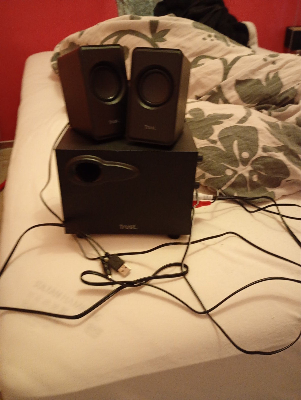 trust luidsprekers met subwoofer, Computers en Software, Ophalen of Verzenden