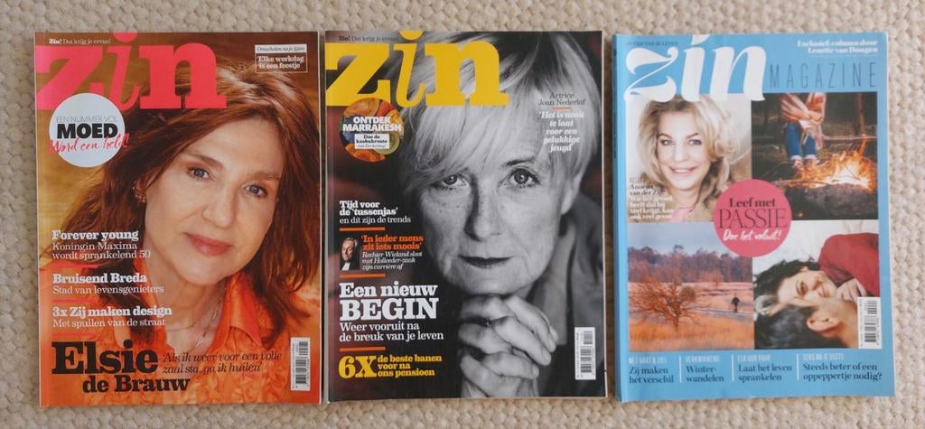 3 x ZIN magazine /tijdschrijft, Ophalen of Verzenden, Gelezen, Overige typen