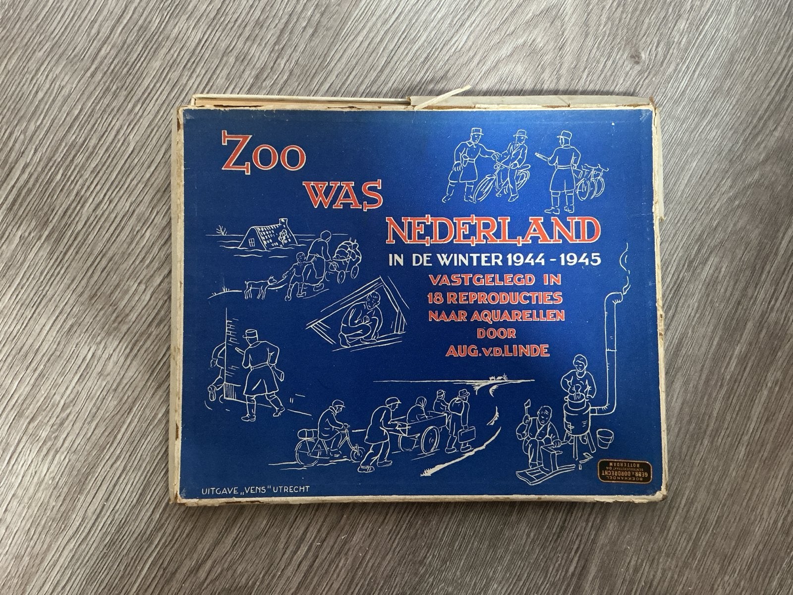 Zoo Was Nederland in de Winter 1944-1945 - Aquarellen, Ophalen of Verzenden, 20e eeuw of later