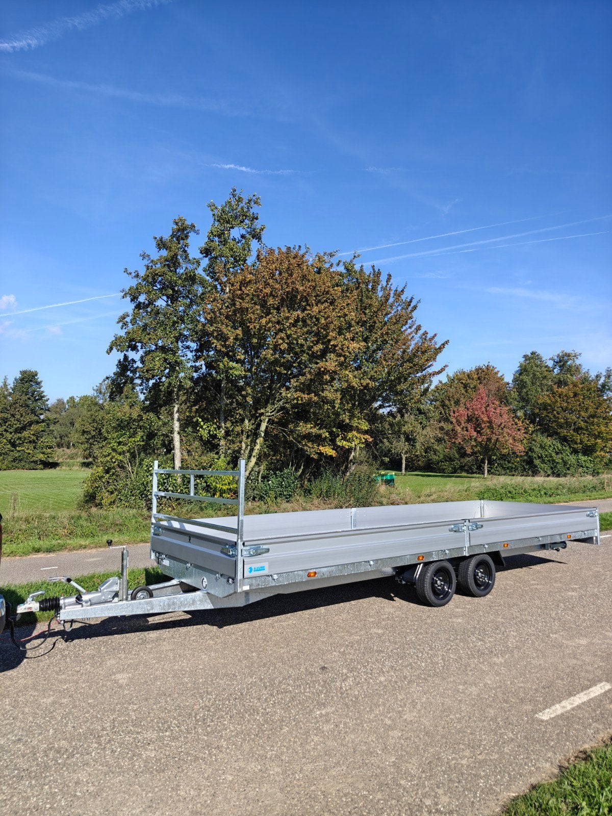 Demo Hapert plateau aanhanger 6x2 3500KG + rijplaten, Auto diversen, Ophalen of Verzenden, Zo goed als nieuw