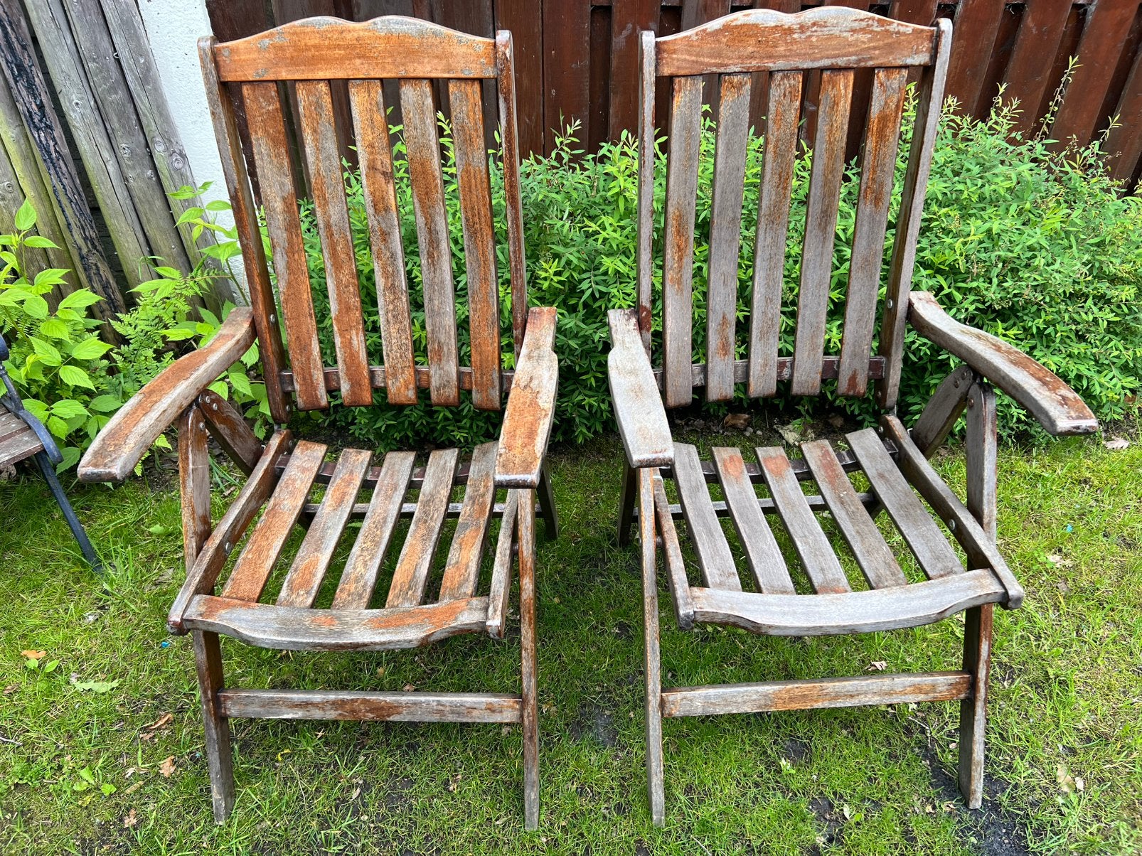 Gratis tuinset, Tuin en Terras, Tuinstoelen, Ophalen, Zo goed als nieuw, Hout