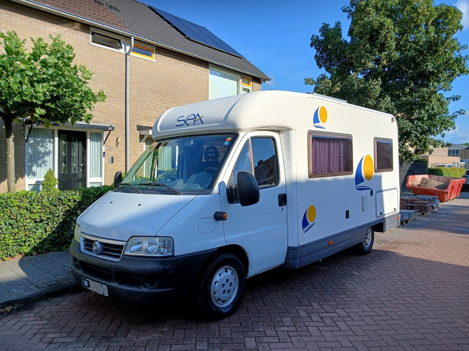 Camper: Fiat ducato met SEA opbouw, half integraal, Caravans en Kamperen, Campers, Ringverwarming, Fiat, Particulier, 5 tot 6 meter