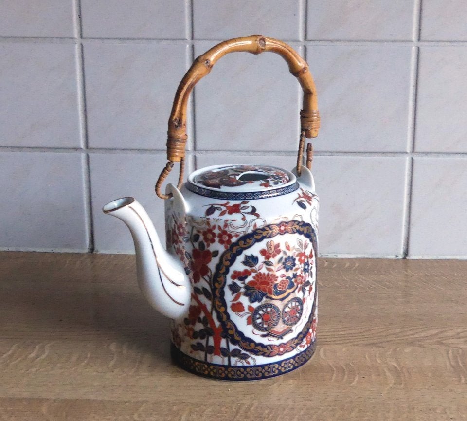 Gold Kabuki vintage theepot Imari porselein, Overige typen, Ophalen of Verzenden, Zo goed als nieuw, Overige stijlen