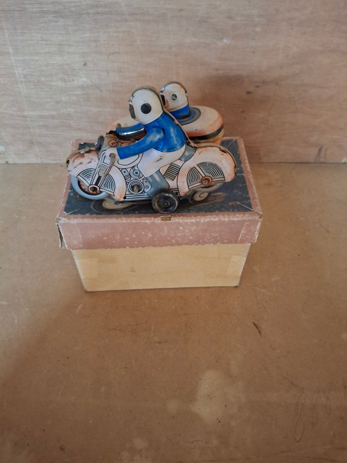 Blikken motor met zijspan, Ophalen of Verzenden