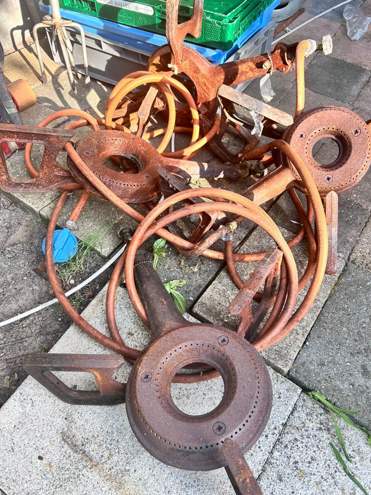 gasbrander of ringbr of LPG brander 4 stuks, Tuin en Terras, Ophalen of Verzenden, Zo goed als nieuw, Tuinslang