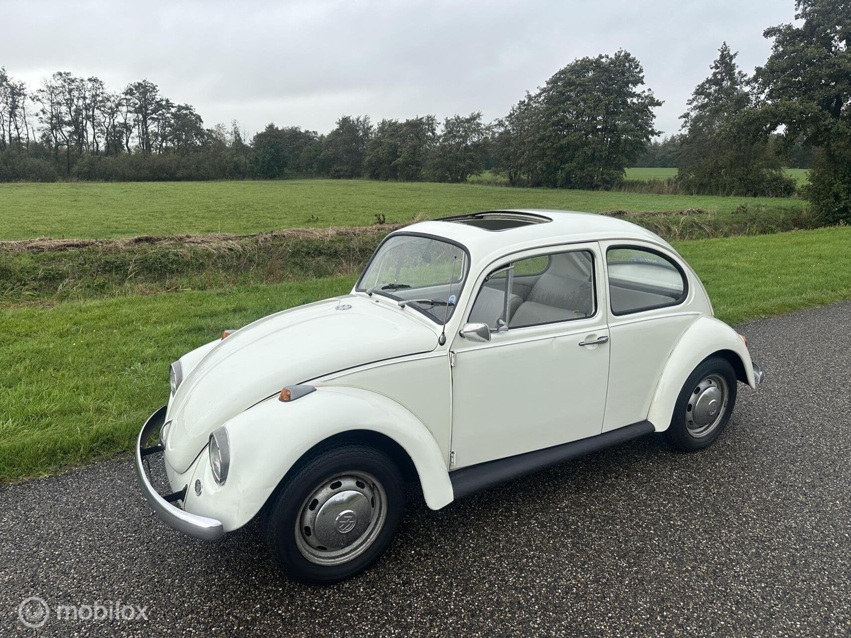 Volkswagen Kever 1200 standaard met schuifdak, Auto's, Overige carrosserieën, Volkswagen, Wit, Bedrijf