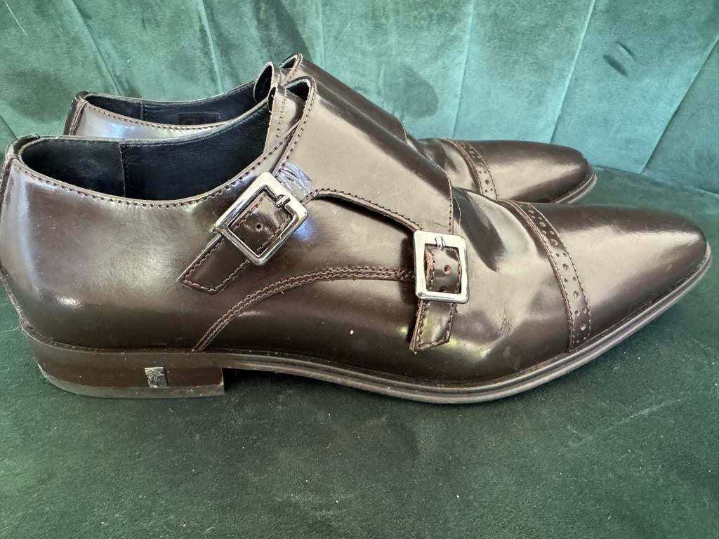 Versace Collection Monkschoenen Maat 42, Bruin, Verzenden, Gespschoenen, Zo goed als nieuw