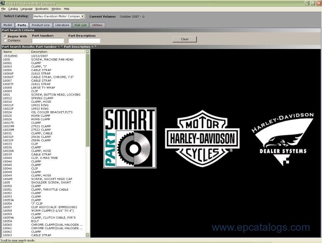 PartSmart 8 - Harley-Davidson & Buell v8.16.041, Motoren, Verzenden, Harley-Davidson of Buell