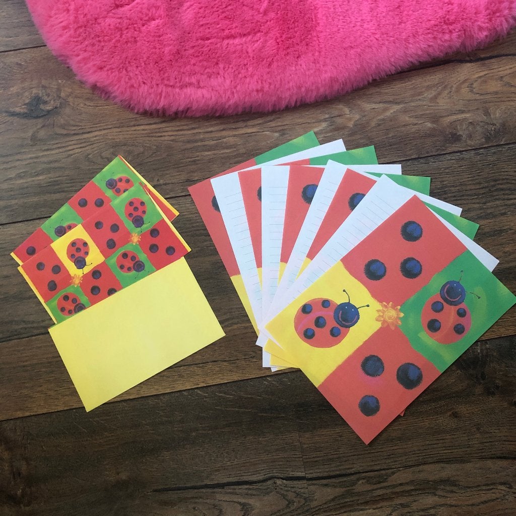 Briefpapier | Lieveheersbeestje, Diversen, Ophalen of Verzenden, Zo goed als nieuw