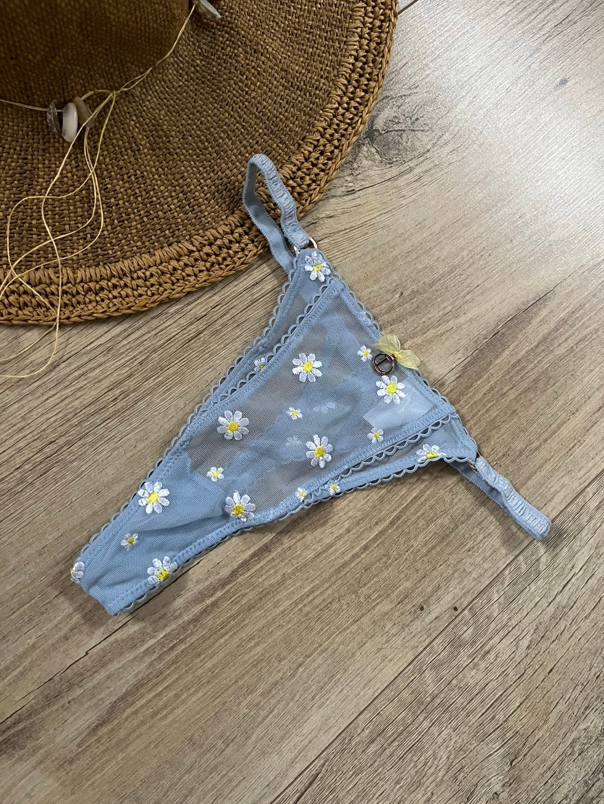Prachtige lichtblauwe string van Lounge maat S, Ophalen of Verzenden, Blauw, String