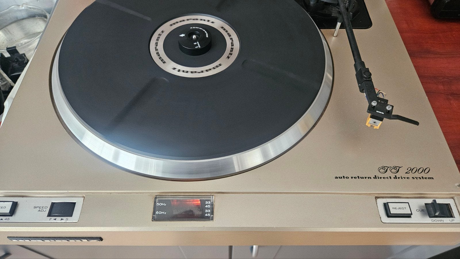 Marantz TT-2000 Vintage Auto-Return Direct-Drive Platenspele, Overige merken, Pitch-regelaar, Ophalen of Verzenden, Zo goed als nieuw