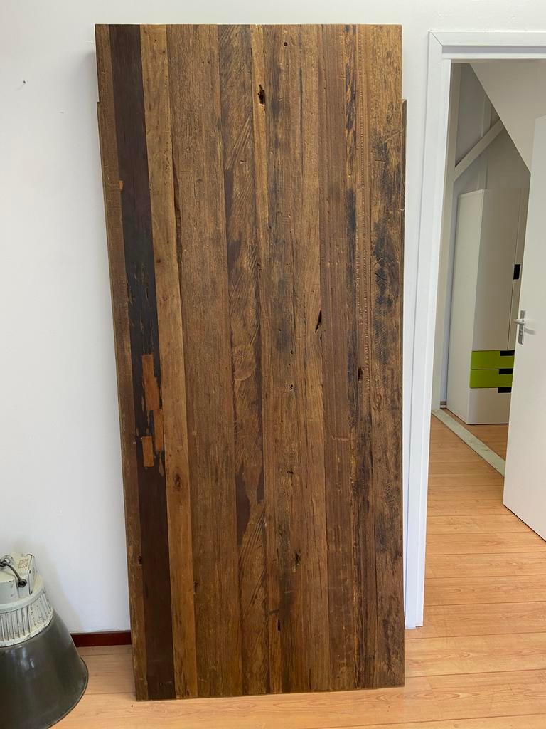 Massief hardhouten tafelblad 220x94 cm – 4 cm dik – NIEUW, Ophalen, 200 cm of meer, 50 tot 100 cm, Zo goed als nieuw
