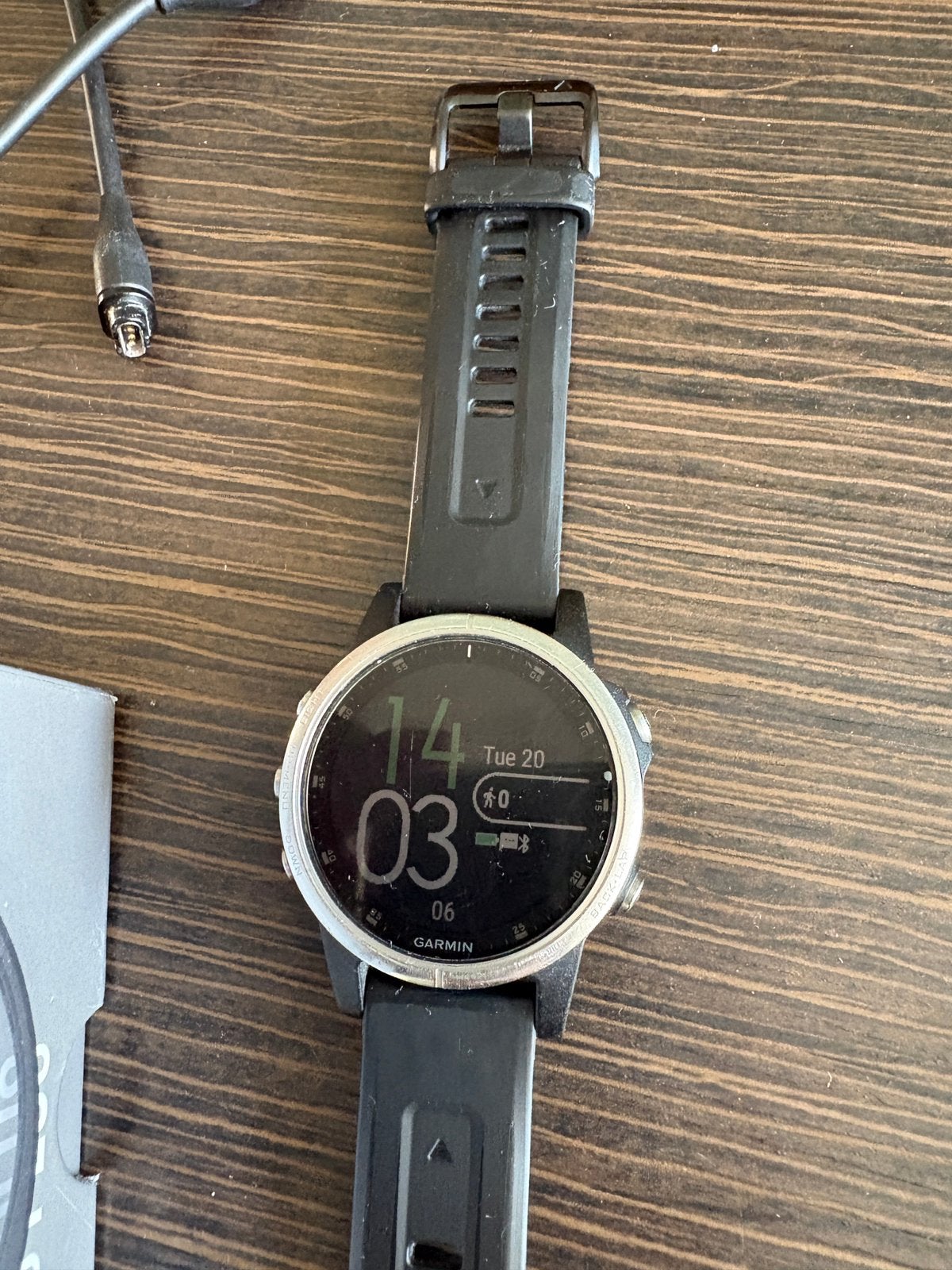 Garmin Fenix 5S Plus, Ophalen, Gebruikt, Zwart, Waterdicht