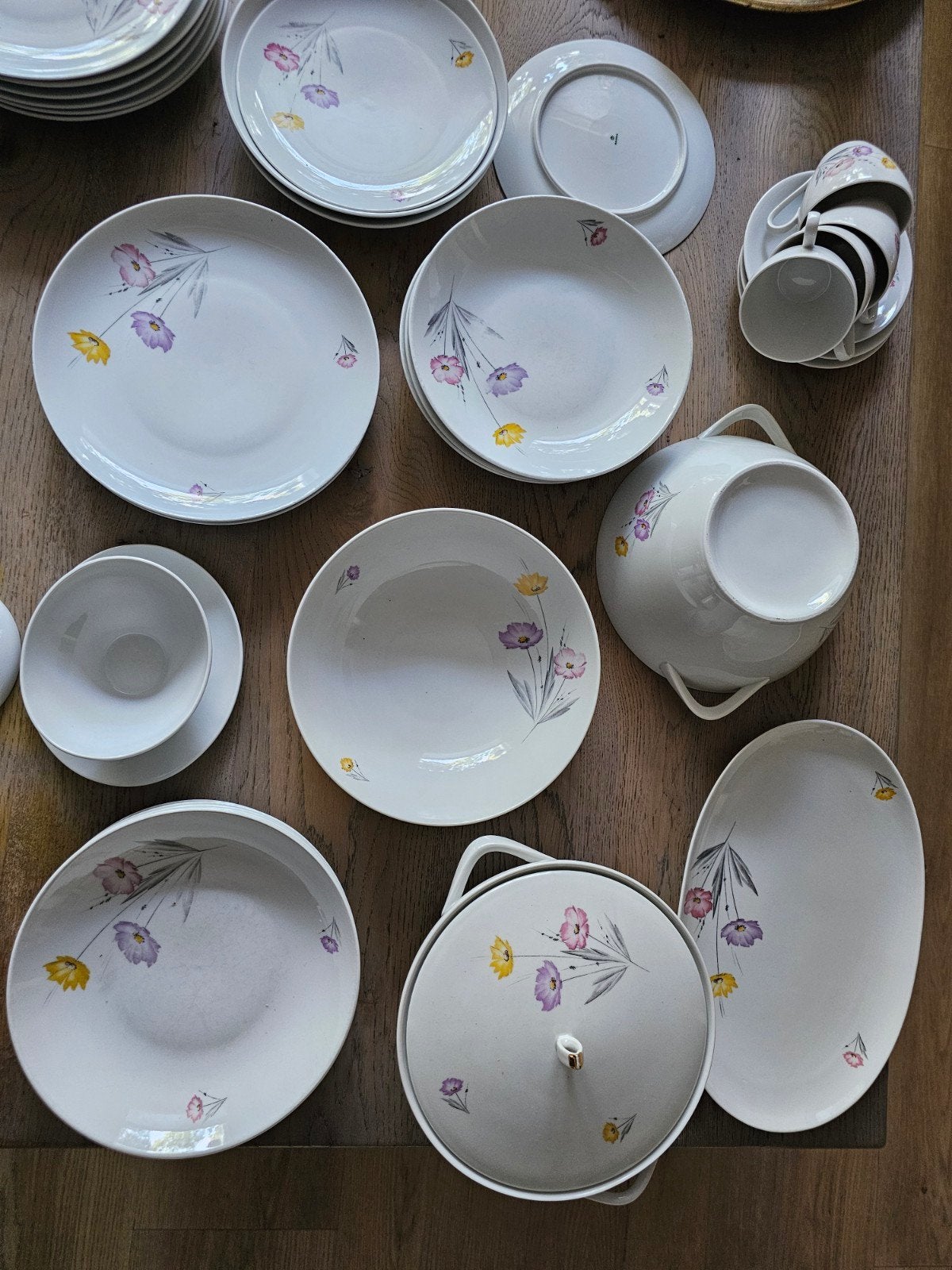 Vintage Bavaria servies met bloemmotief (niet compleet), Ophalen, Gebruikt, Overige merken, Vintage