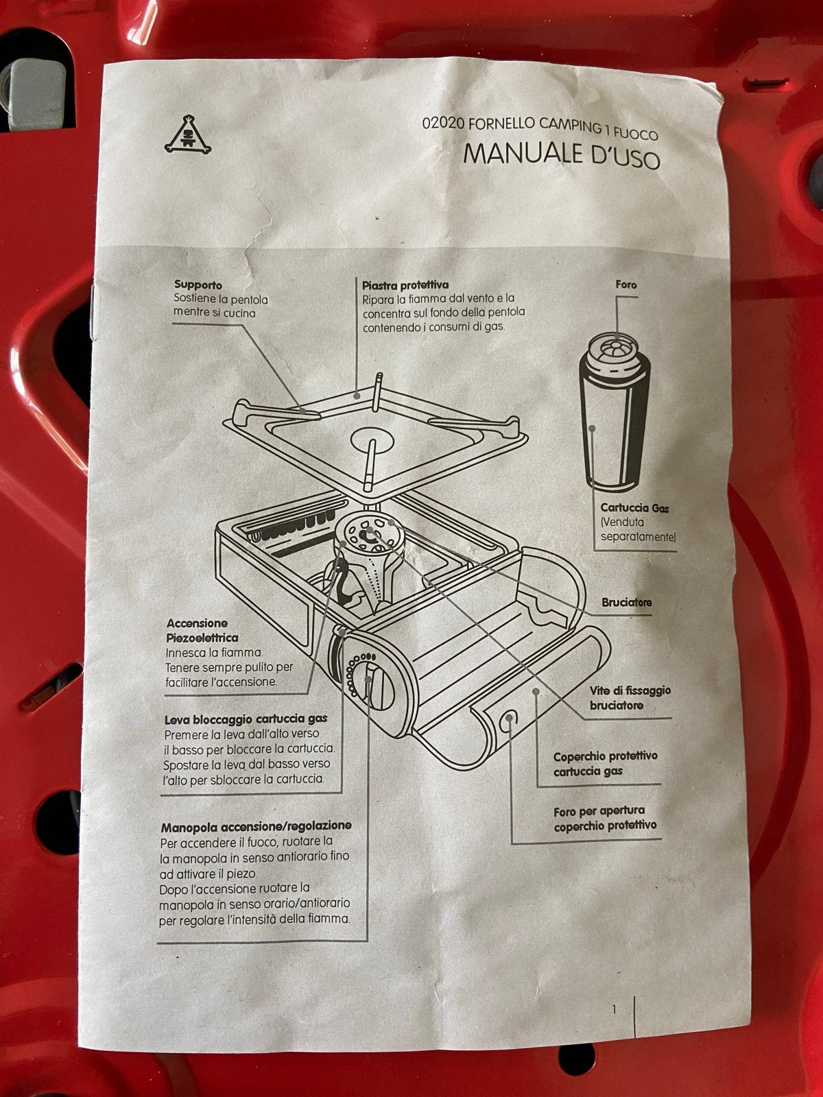 Draagbaar Gasfornuis - Ideaal voor Camping en Outdoor, Caravans en Kamperen, Ophalen of Verzenden, Gebruikt
