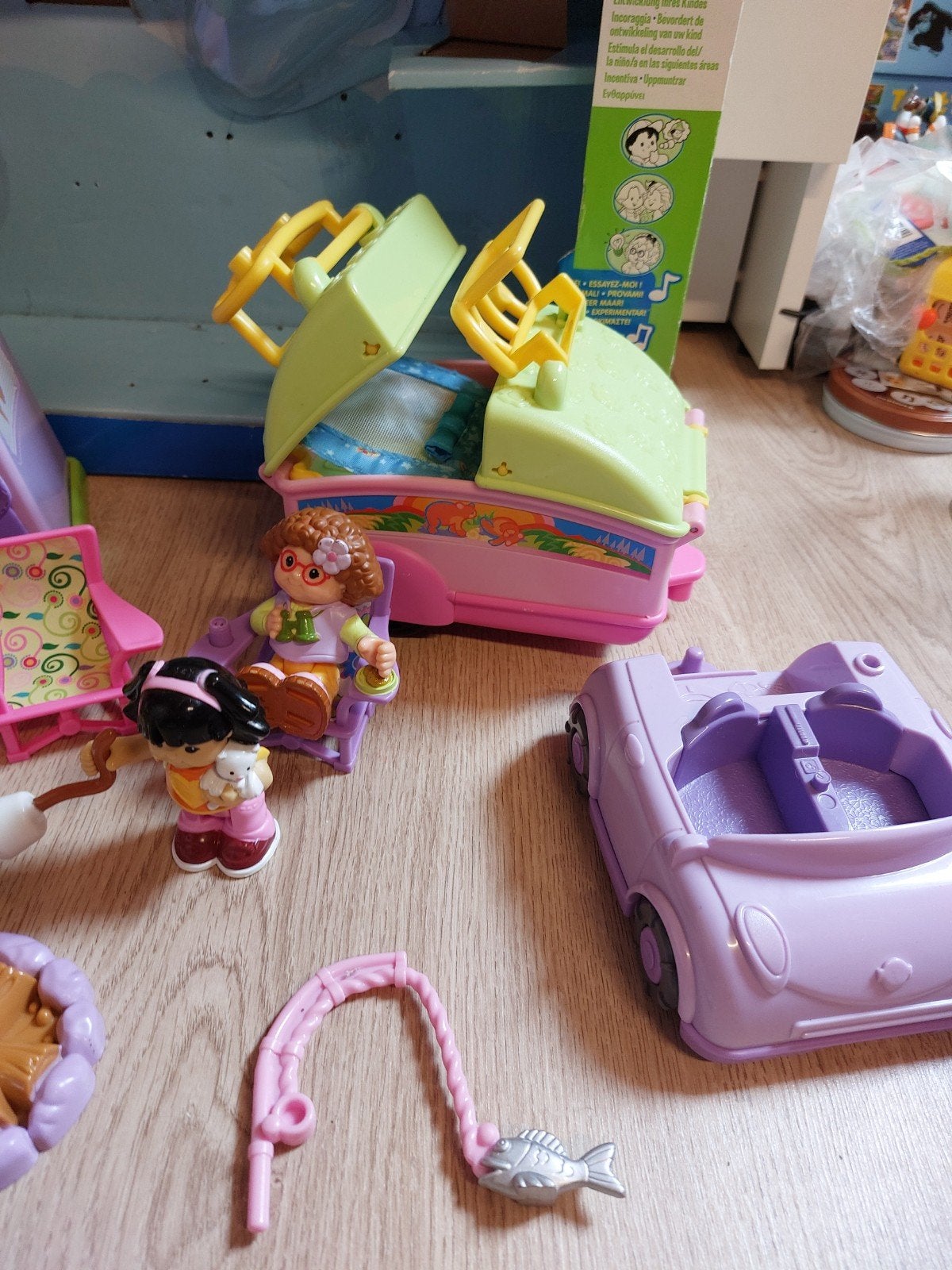 Little people camping met tent, caravan en auto, Ophalen of Verzenden