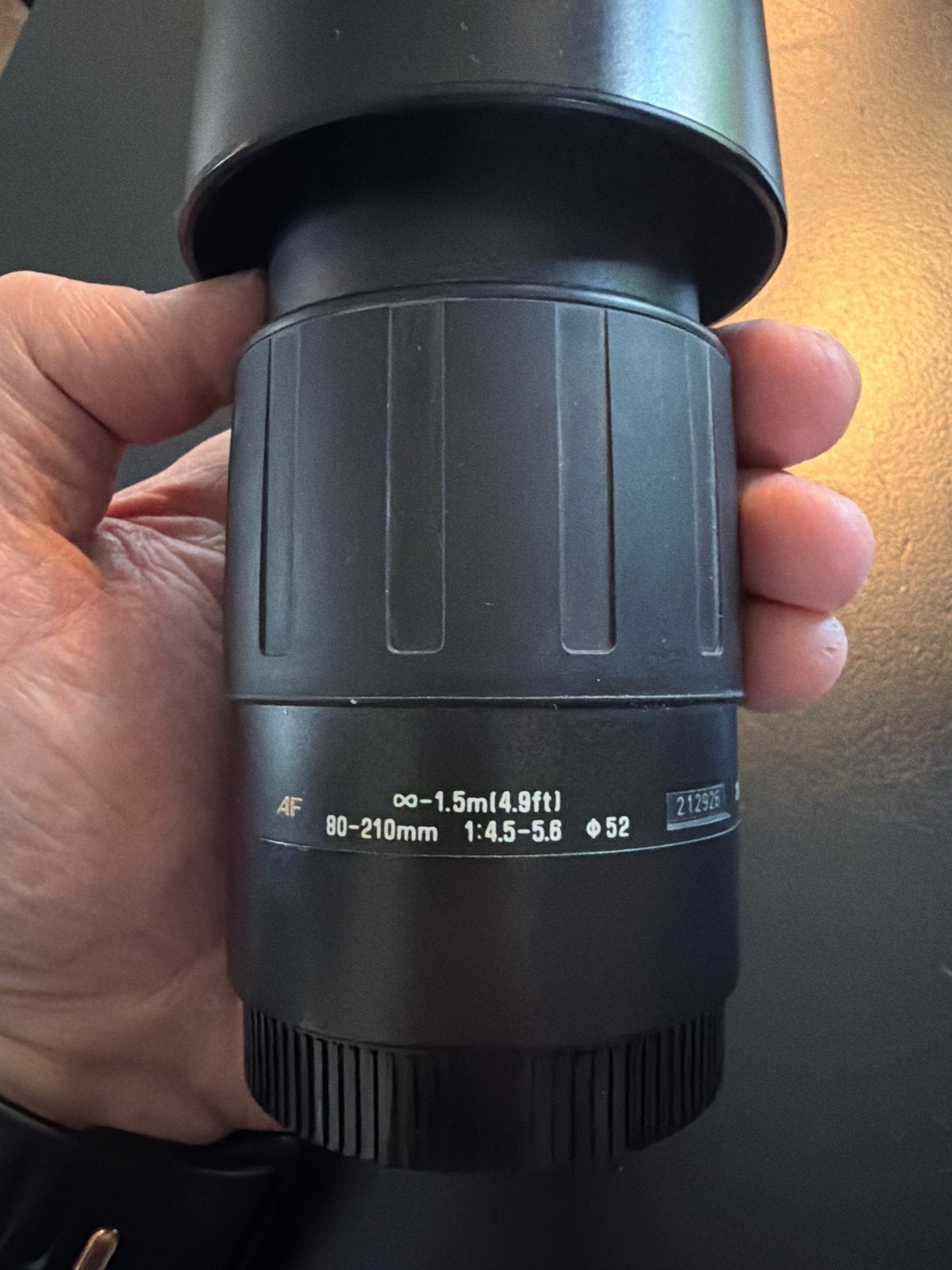 Tamron 80-210mm f/4.5-5.6 AF Zoomlens voor Canon, Ophalen of Verzenden, Gebruikt, Telelens, Autofocus