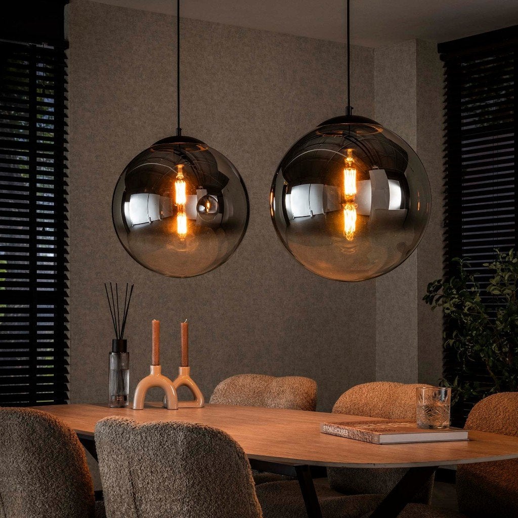 Hanglamp Bubbly - 2-lichts - Smoke (Internet retour), N.V.T., Nieuw, Glas, N.V.T.