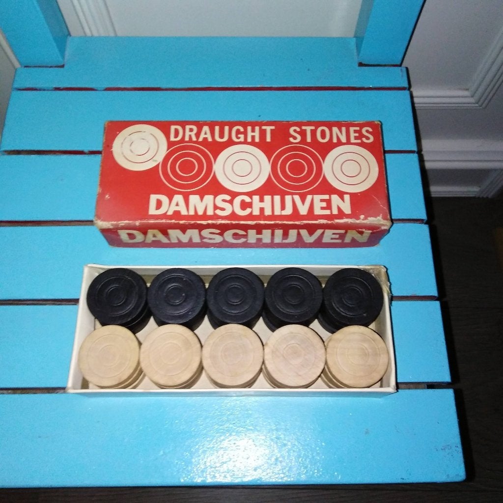 Doosje damschijven, Ophalen, Gebruikt