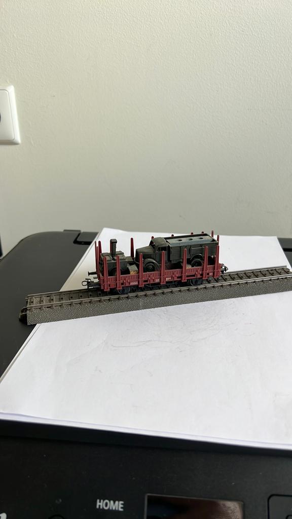 Märklin wagon met leger voertuigen - Nalatenschap, Wisselstroom, Gebruikt, Wagon, Ophalen of Verzenden