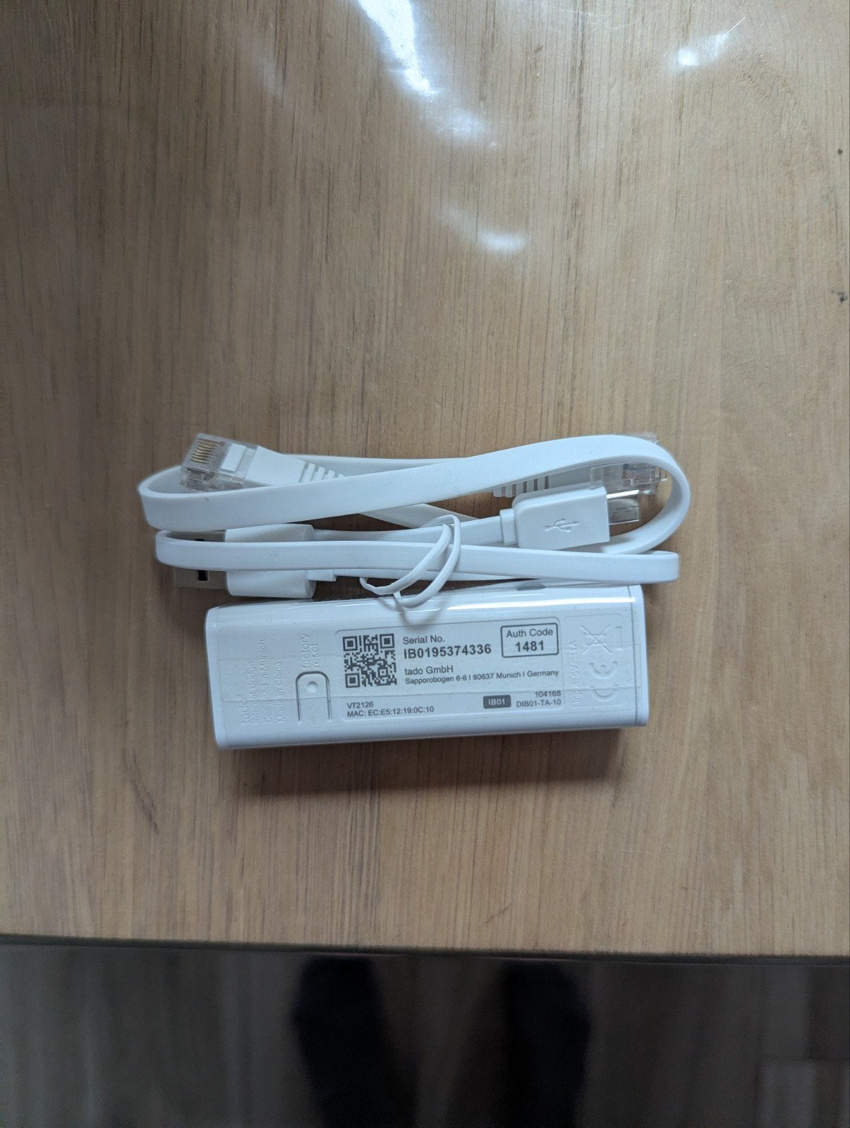 Tado Internet Bridge V3+ (IB0195374336) met kabels, Ophalen of Verzenden, Zo goed als nieuw, Tado