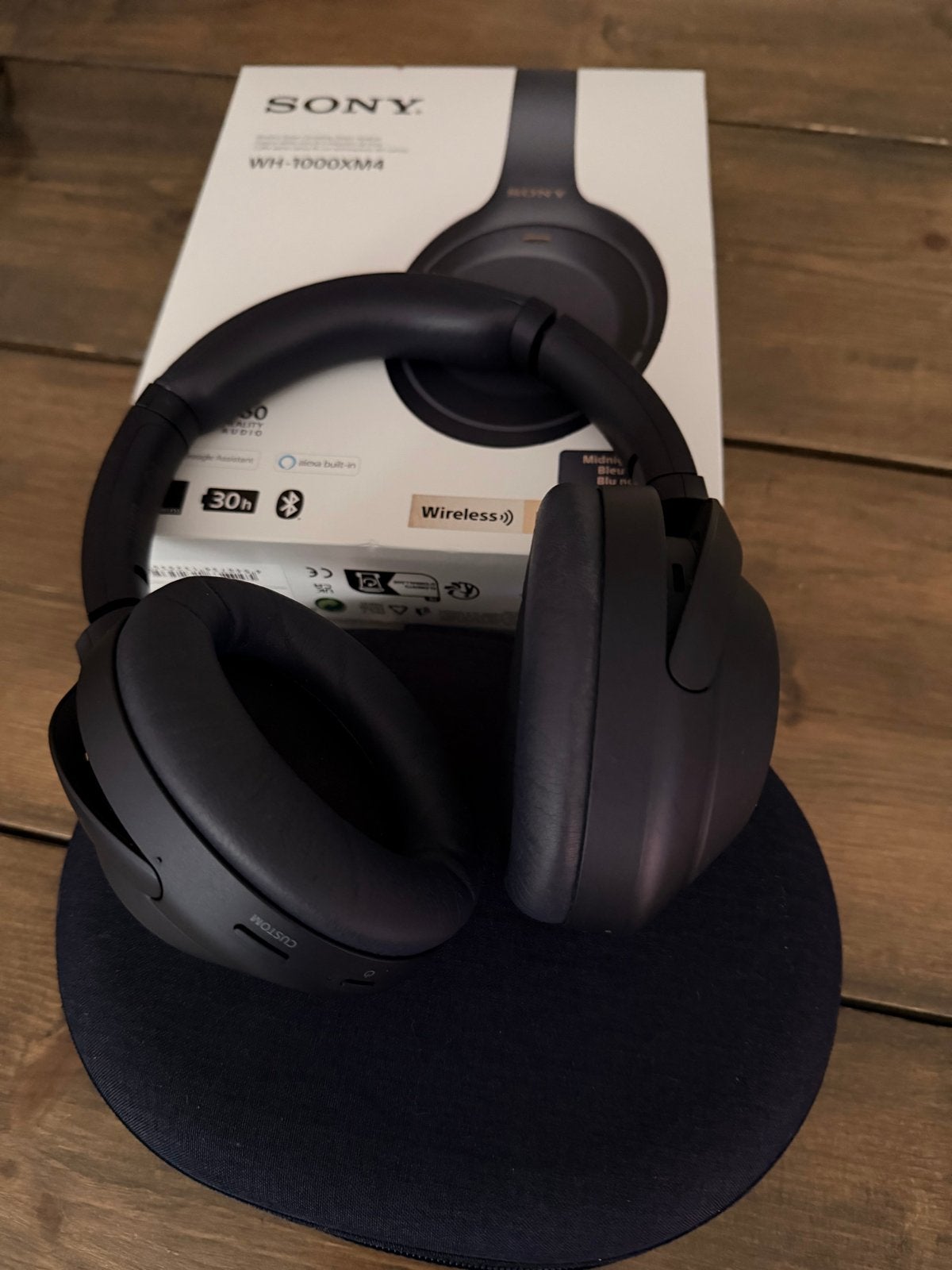 Sony WH-1000XM4 Koptelefoon - Draadloos met Noise Cancelling, Ophalen, Bluetooth, Zo goed als nieuw, Blauw