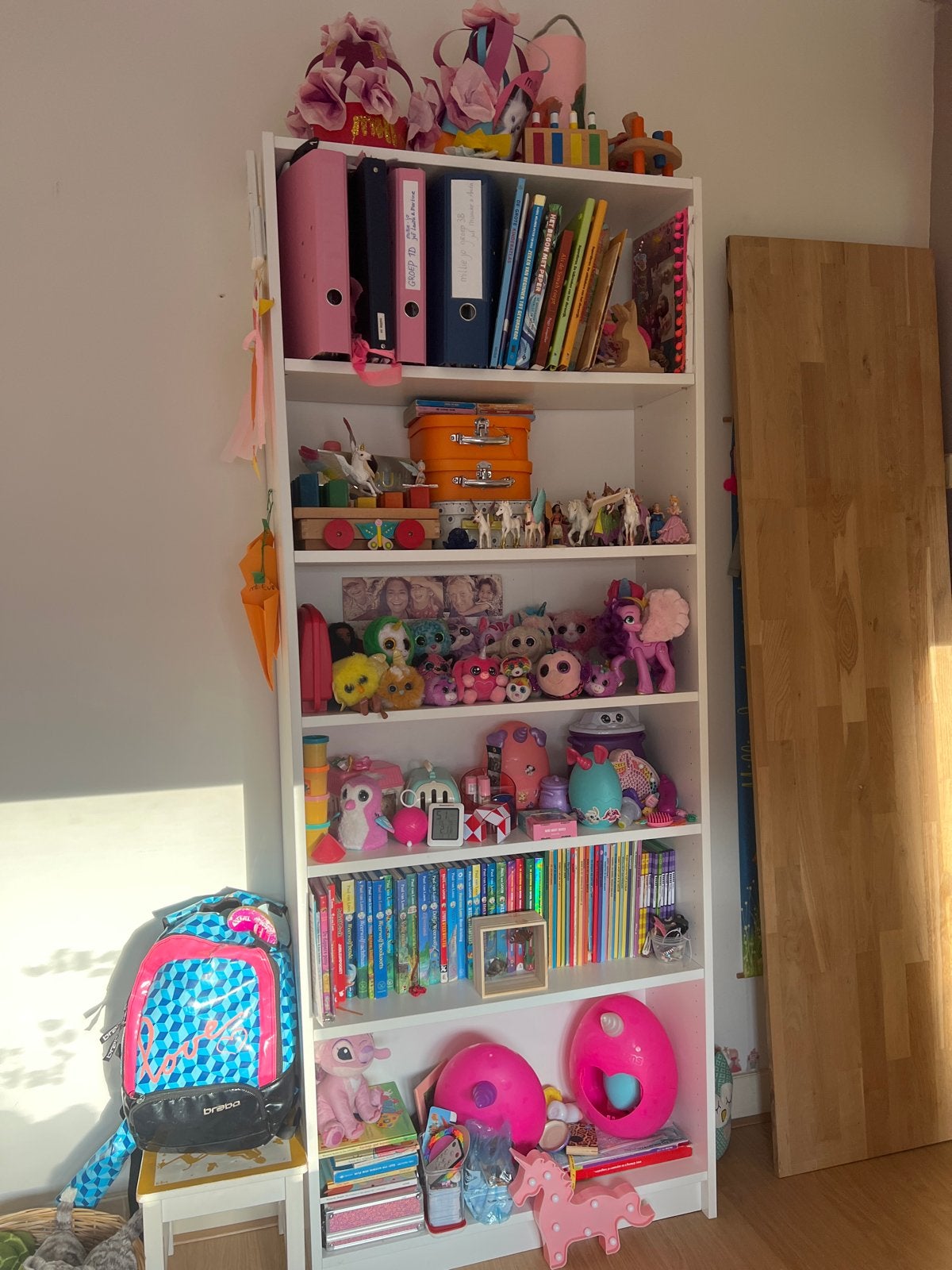 Witte billy Boekenkast met 6 Vakken, Ophalen, Gebruikt, 50 tot 100 cm, 150 tot 200 cm