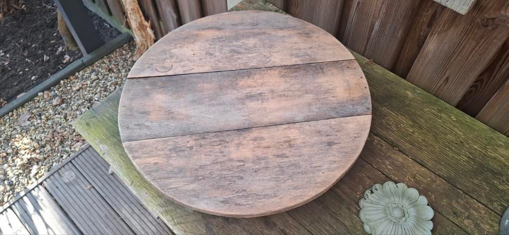 Houten oude putdeksel, Antiek en Kunst, Curiosa en Brocante, Ophalen of Verzenden