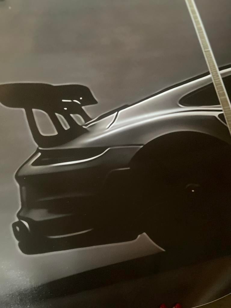 Porsche 911 Luik Poster - 55x40 cm, Overige materialen, Ophalen of Verzenden, Zo goed als nieuw, Minder dan 50 cm