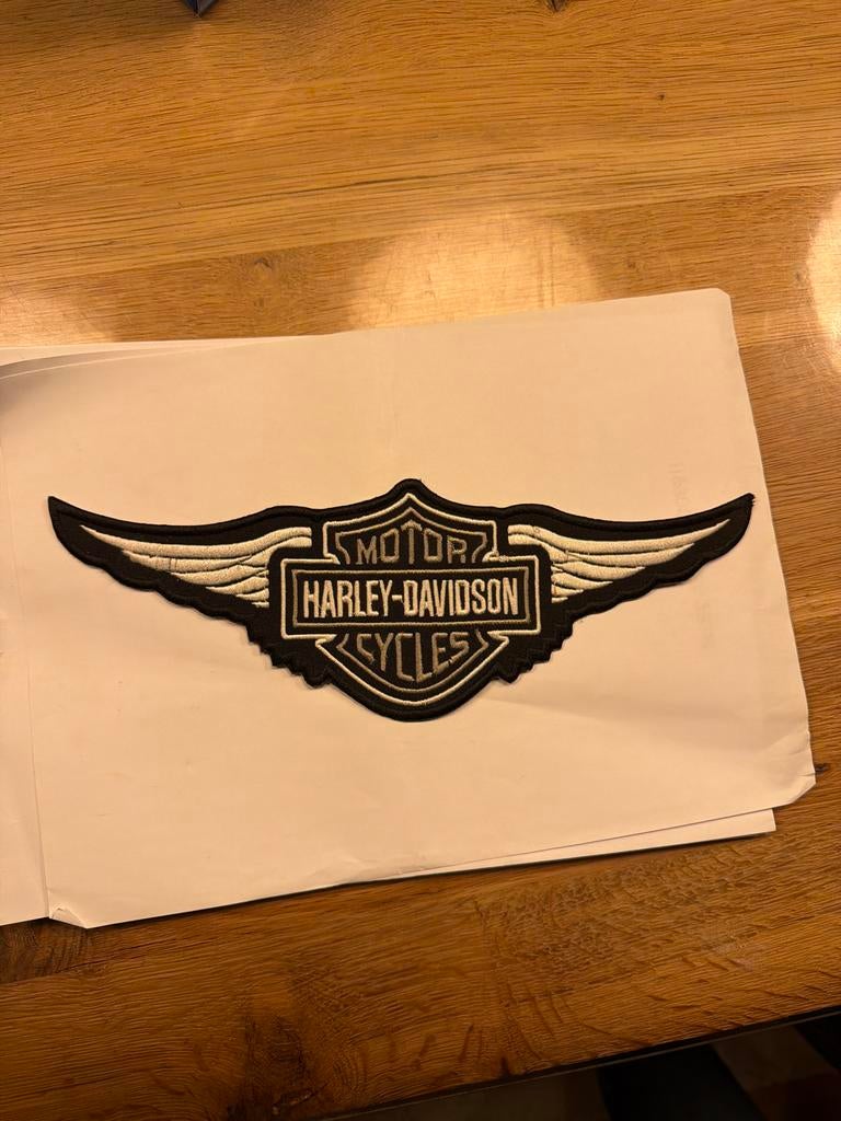Harley-Davidson Geborduurde Patch, Motoren, Accessoires | Stickers, Verzenden