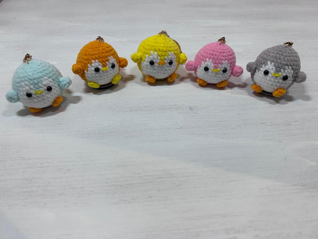 Gehaakte sleutelhanger pinguïn, Verzenden, ,, Nieuw, ,