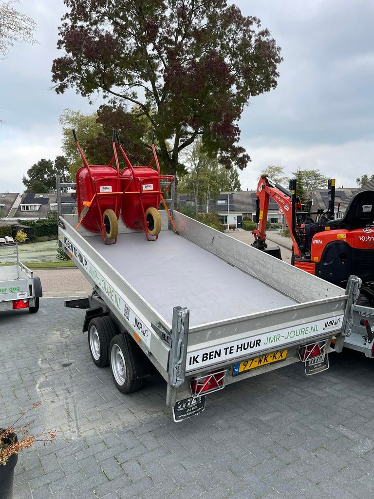 TE HUUR:: Hapert Kipper/Kieper aanhangwagen., Tuin en Terras, Ophalen, Zo goed als nieuw, Overige soorten, Hapert