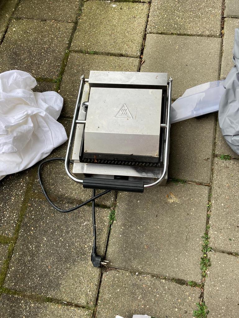 Panini grill, Ophalen of Verzenden, Zo goed als nieuw