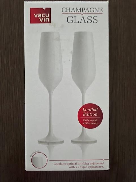 2 champagneglazen Vacu Vin, Ophalen of Verzenden, Zo goed als nieuw, Overige typen