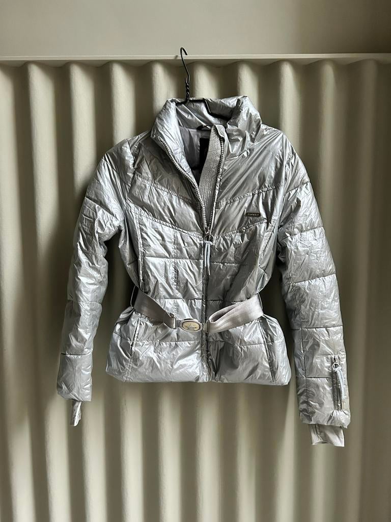 Ski jas Airforce maat XS 164 kleur zilver, Ophalen of Verzenden, Gebruikt, Meisje, Jas