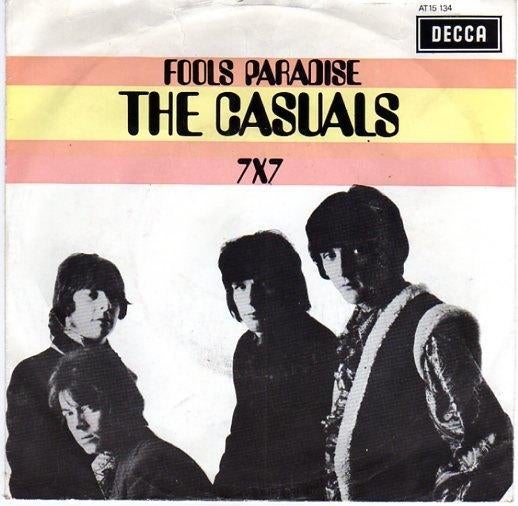 hTe Casuals- Fools Paradise, Ophalen of Verzenden, Gebruikt, 7 inch, Pop