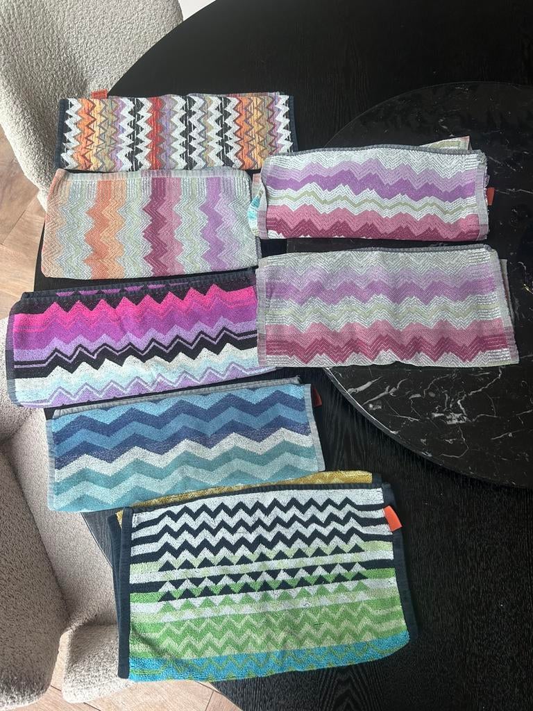 Missoni keukenhanddoeken 7 stuks, Ophalen, Zo goed als nieuw, Theedoek of Handdoek