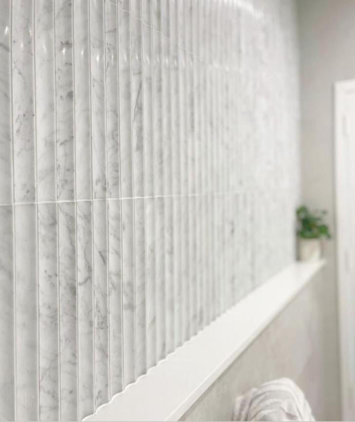 Mozaiek Kit Kat Conclave Bianco Carrara 151x30x15mm voorraad, Doe-het-zelf en Verbouw, Tegels, Nieuw, Ophalen of Verzenden, Minder dan 20 cm