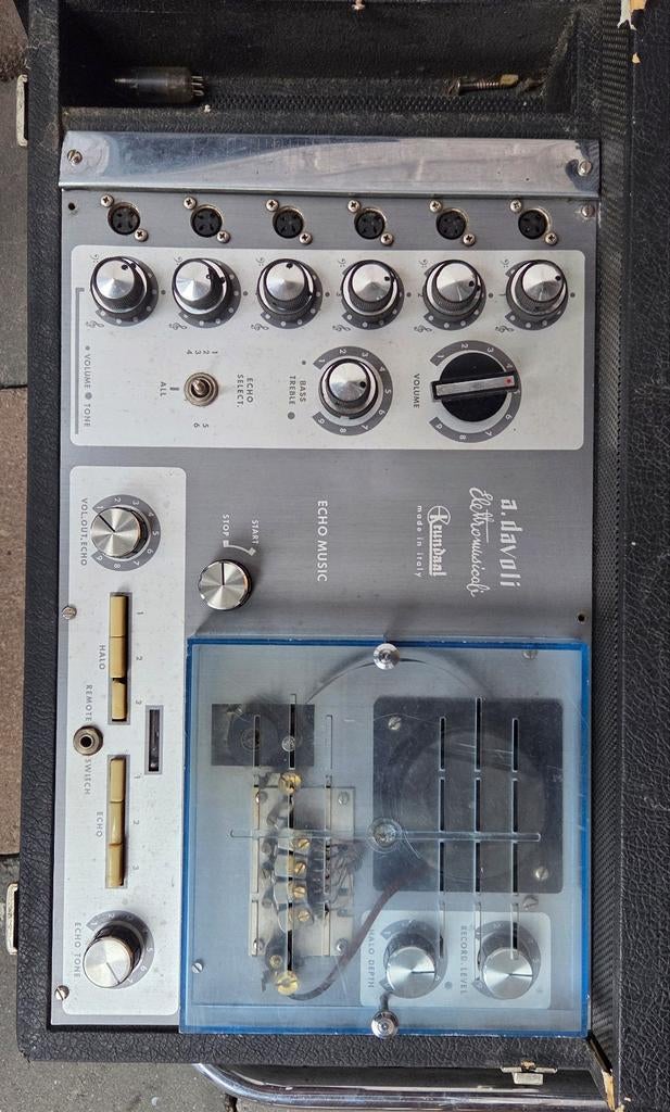 A. Davoli elektromusicoli - Tube Amp/Echo - krundaal, Ophalen of Verzenden, Versterker