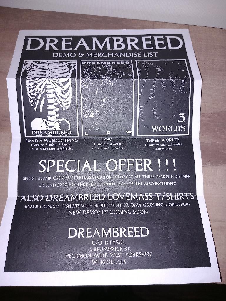 Flyer van Dreambreed, Ophalen of Verzenden, Voor 1940, Overige onderwerpen