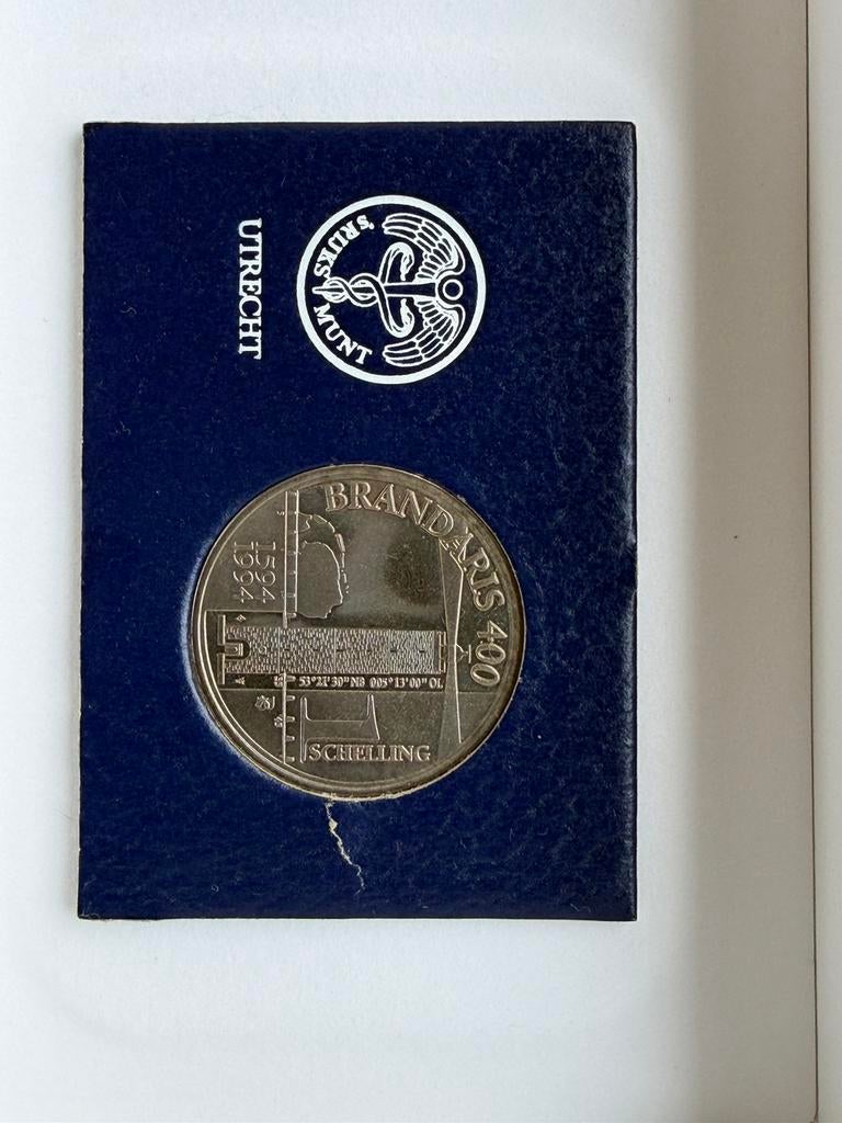 Terschelling brandaris 400 munt, Postzegels en Munten, Ophalen of Verzenden, Vóór koninkrijk, Overige waardes