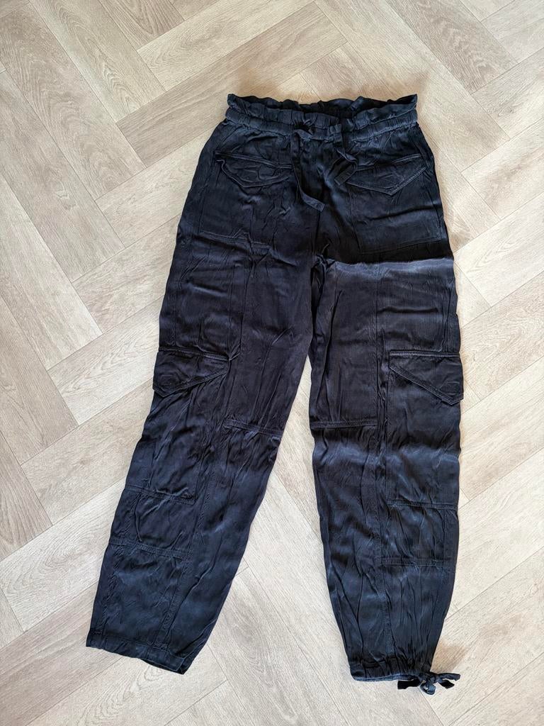 Ganni Broek - Stijlvol en Comfortabel, Maat 38/40 (M), Verzenden, Zwart, Zo goed als nieuw