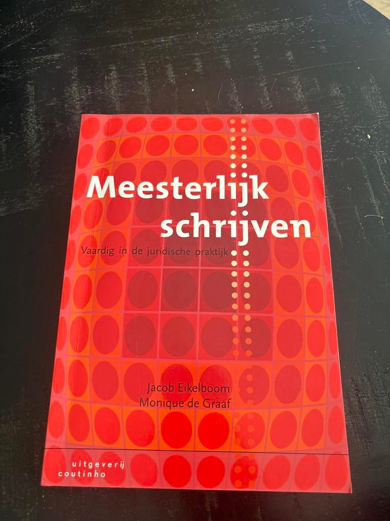Jacob Eikelboom - Meesterlijk schrijven, Boeken, Wetenschap, Zo goed als nieuw, Sociale wetenschap, Ophalen of Verzenden