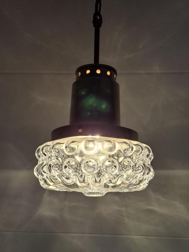 Vintage Hanglamp Carl Fagerlund voor Orrefors, Ophalen of Verzenden, Zo goed als nieuw, Glas, Minder dan 50 cm