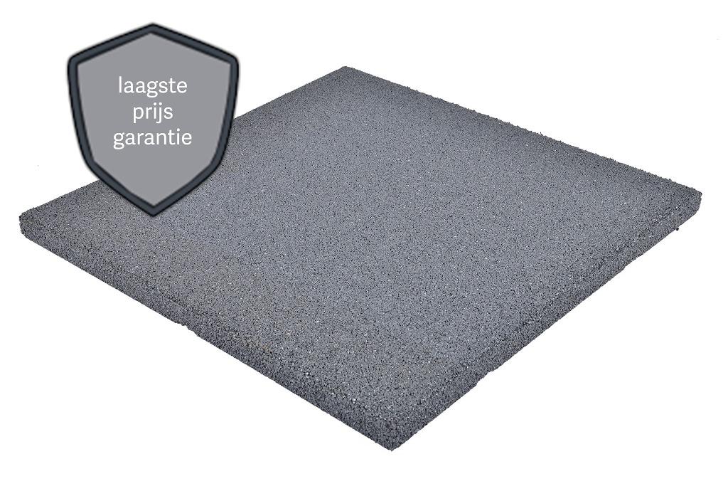 Grijze Rubber Tegels! 100 x 100 x 2.5cm €21.45 per stuk!
