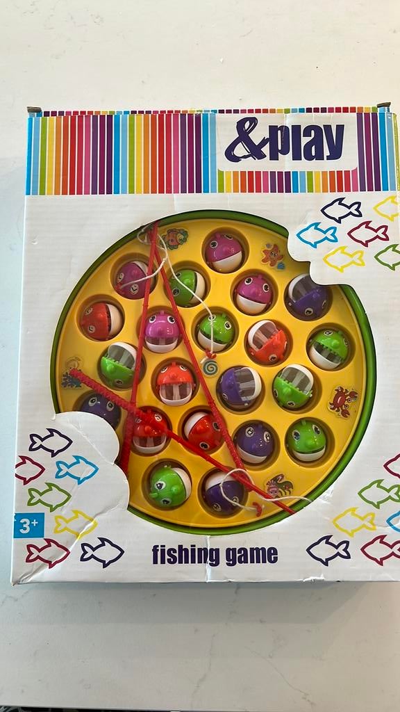 Spelletje van vissen met hengel, Ophalen of Verzenden, Zo goed als nieuw