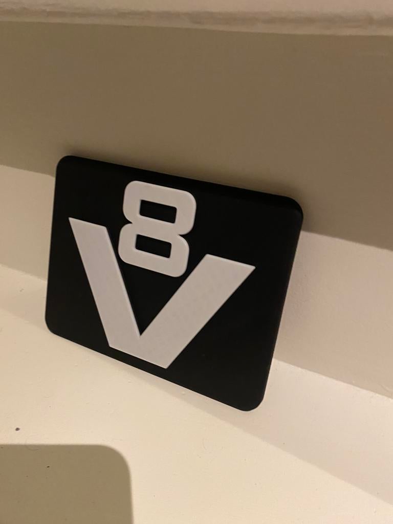 V8 scania bordje, Ophalen of Verzenden, Nieuw, Scania